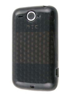Силиконови гърбове Силиконови гърбове за HTC Силиконов гръб ТПУ кутийки и гланц за HTC WildFire G8 сив прозрачен